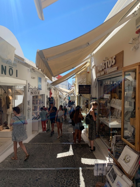 Santorini - Fira Einkaufsgasse