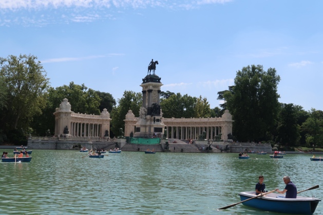 Spanien, Madrid Parque del Retiro Monument to Alfonso