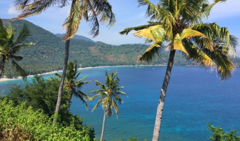 Landschaft in Lombok, Indonesien